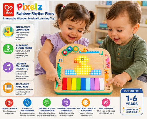 Hape pixelz rainbow - pixelz,