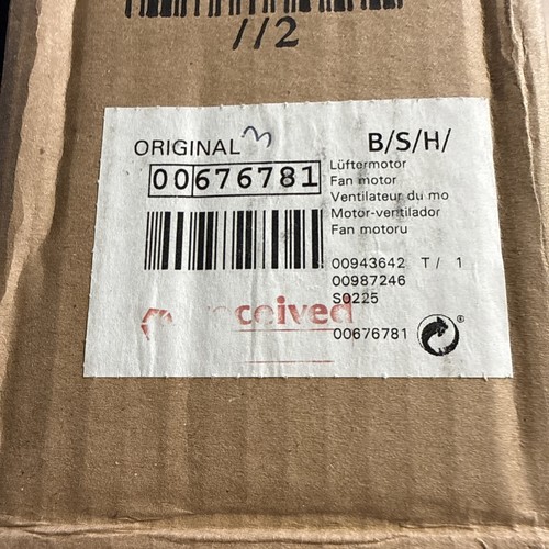 00676781 bosch fan motor - fan,