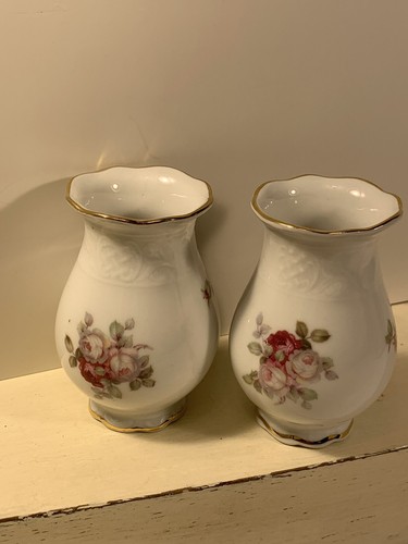 Vtg mini vases antique - vases, rose
