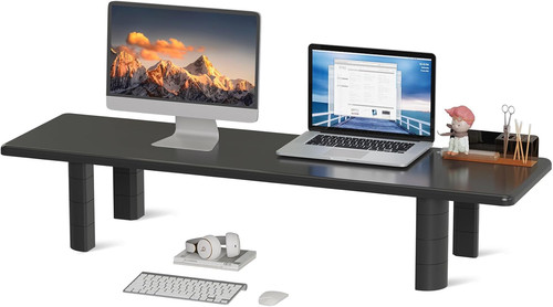 Dual monitor stand - stand, riser