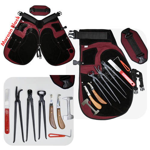 Farrier tool kit with leather - farrier,