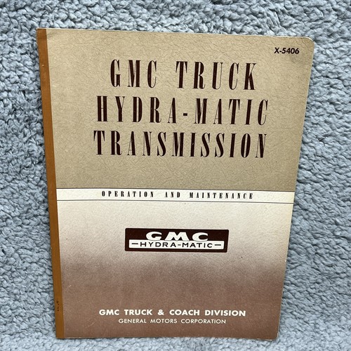 1954 manual truck coach - gm,