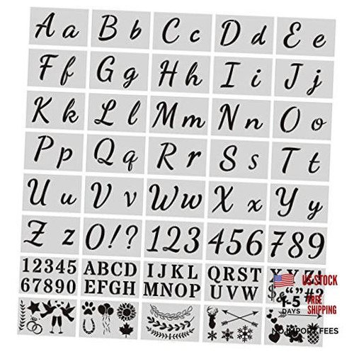 Pieces letter stencils - letter, for
