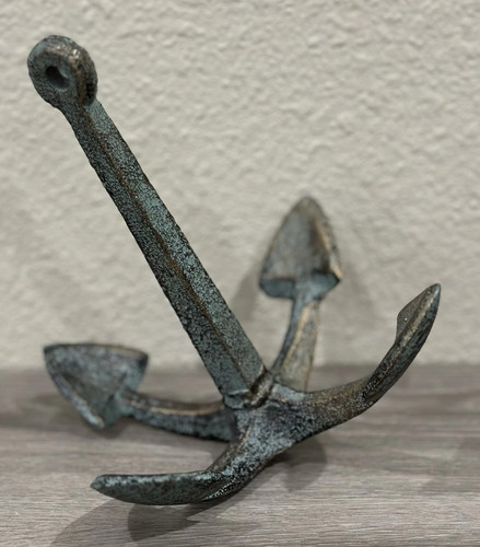 Boat anchor large iron metal - anchor,