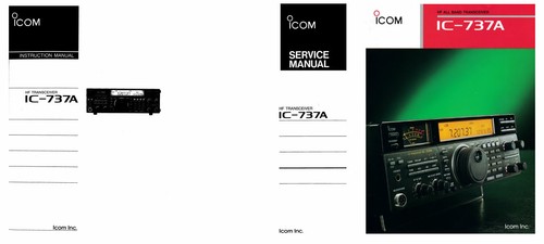 Icom 737a instruction - icom, +
