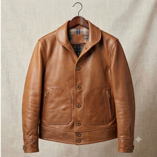 Mens genuine leather jacket - genuine,
