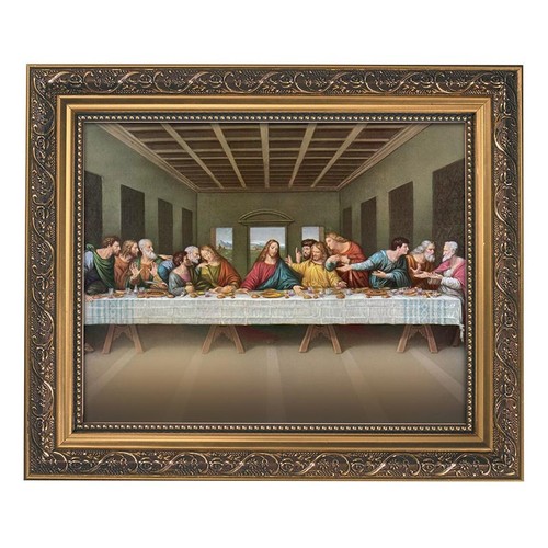 The last supper framed print - supper,