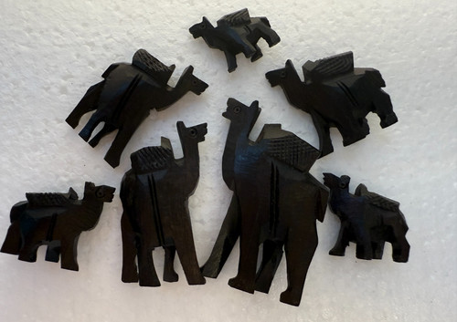 Vintage hand carved wooden - carved,