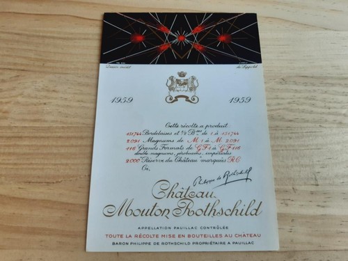 Wine label chateau - chateau, mouton