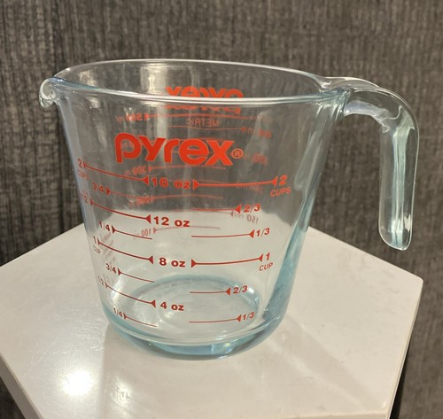Pyrex cup glass - pyrex,