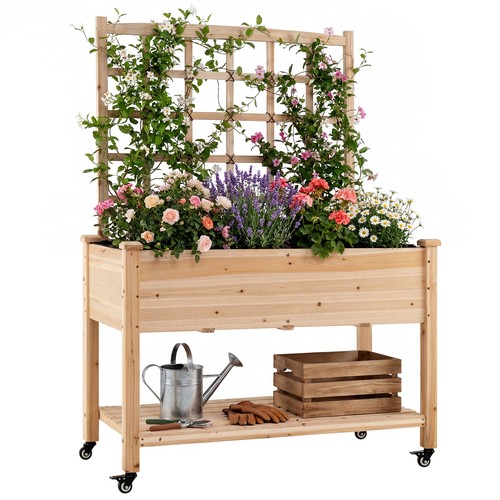 Wooden raised garden - wooden, bed