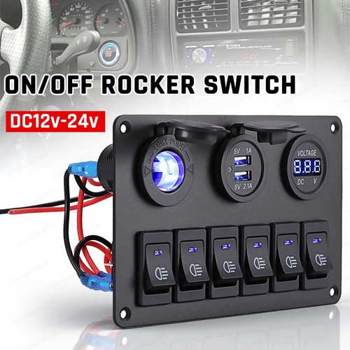 12v led gang off rocker - led,