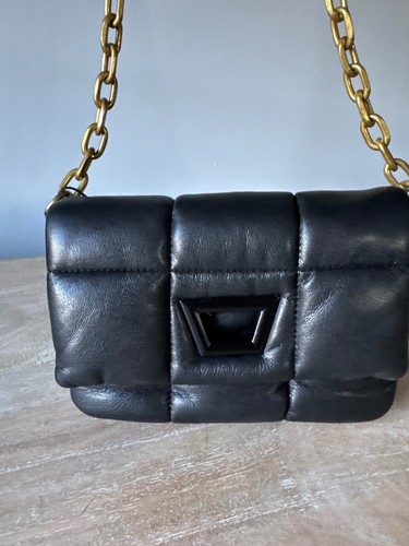 Zara black quilted padded - zara,