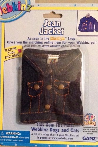 Webkinz nwt jean jacket by - jean,