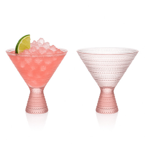 Pink hobnail martini - pink,