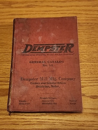 Vintage 1922 dempster mill - dempster,
