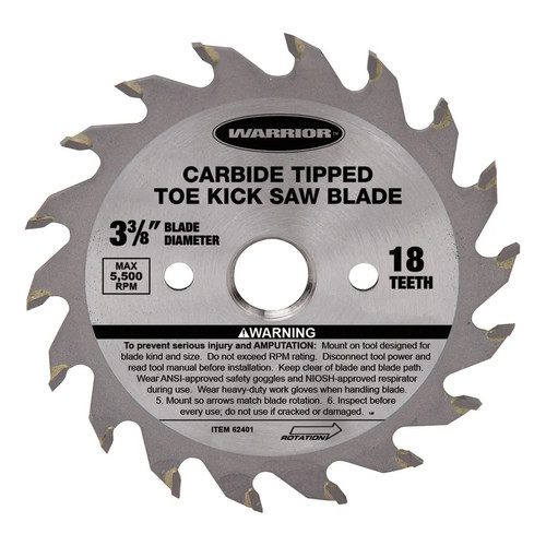 Circular blade toe kick saw - blade,