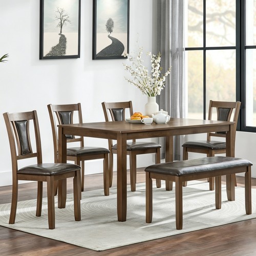Piece farmhouse wood - 6-piece,