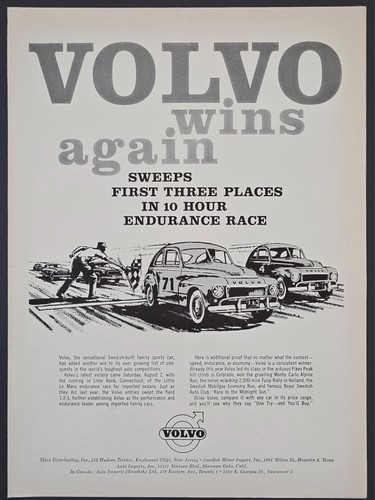 1958 print volvo - 1958, wins