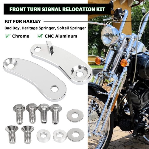 Chrome front turn signal mount - chrome,