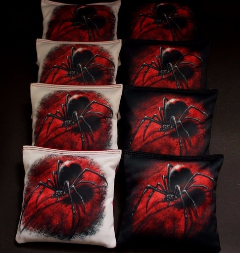 Black widow spider - black,