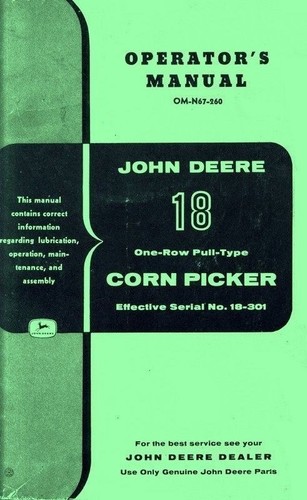 John deere corn picker - john,