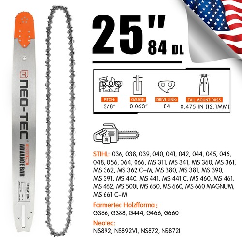 Guide bar chain - bar,