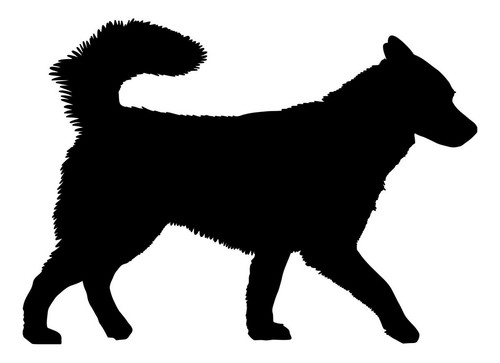 Siberian husky vinyl decal - siberian,