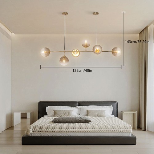 Light modern gold linear - 6-light,