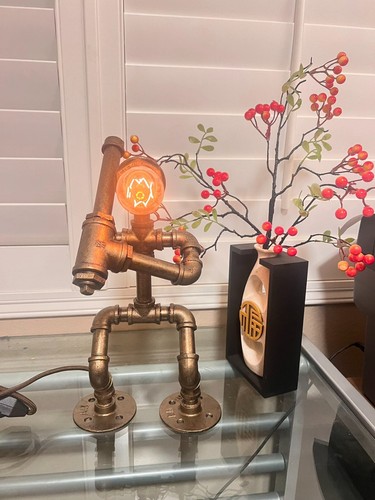 Stylish steampunk table lamp - stylish,