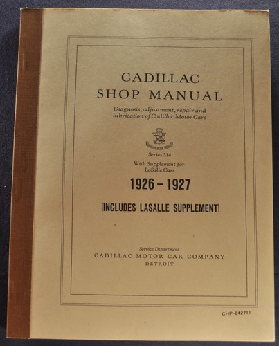 1926 1927 cadillac service - 1926-1927,