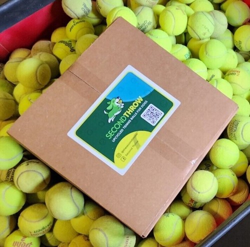 100 used tennis balls - used,