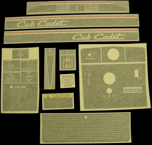 Cub cadet 129 decal set - cub,