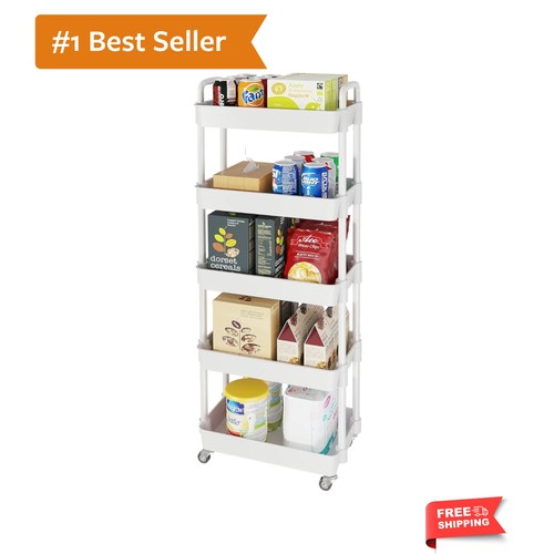 Tier rolling cart - 5-tier,