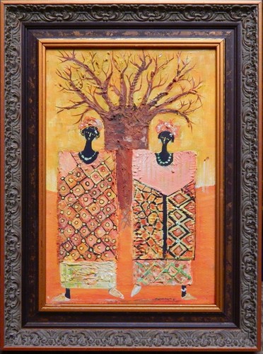 Oil painting canvas two - oil, on