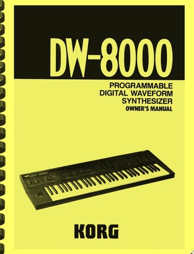 Korg 8000 digital - dw-8000, waveform
