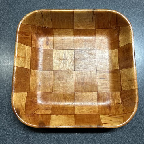 Vintage weaved wooden wood - weaved,