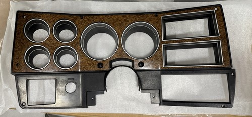 Square body wood dash bezel - square,