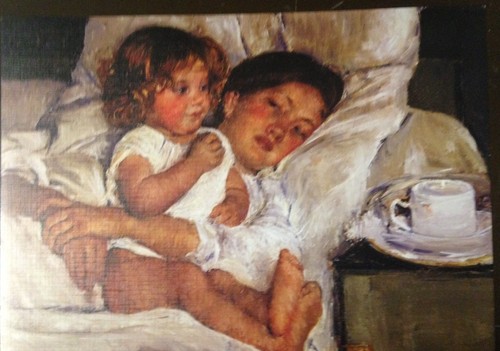 Breakfast bed - in, print)