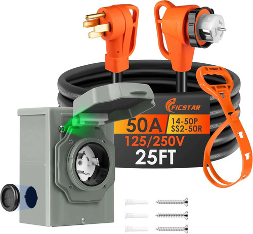 25ft amp generator cord kit - 50,