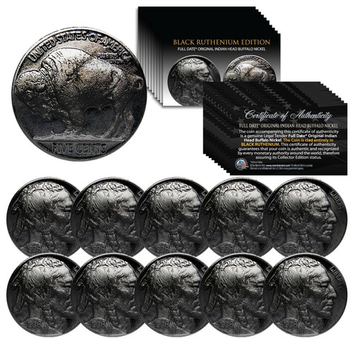 Buffalo nickels indian head - nickels,