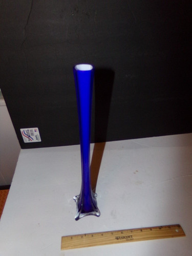 Clear art glass - art, vase-