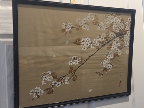 Vintage japanese hand - hand, painted
