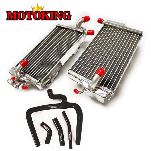 Aluminum radiator black - aluminum, hose