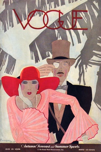 Vogue 1928 vintage cover - vintage,