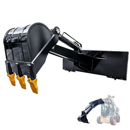 Skid steer backhoe digger - steer,