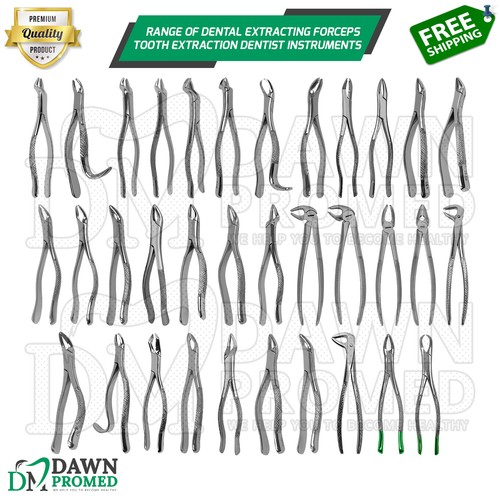 Range dental extracting - range, of