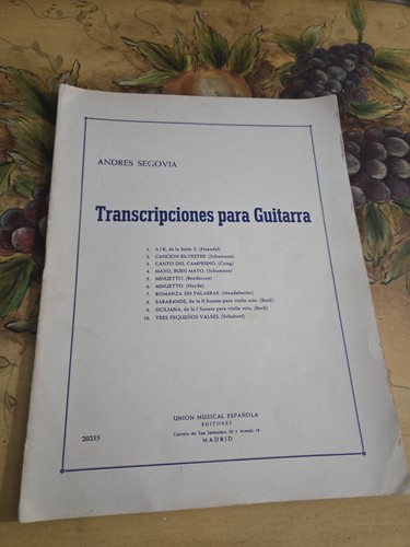 Andres segovia transcripciones - segovia,