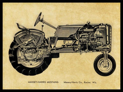 Massey harris mustang tractor - mustang,