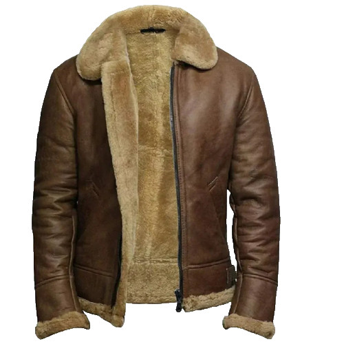 Men brown aviator bomber - men's, b3
